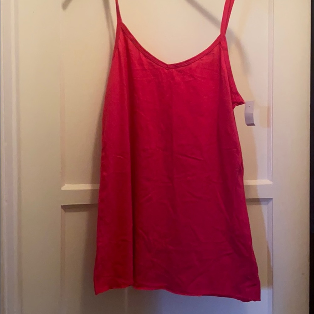 Pink tank top plus size